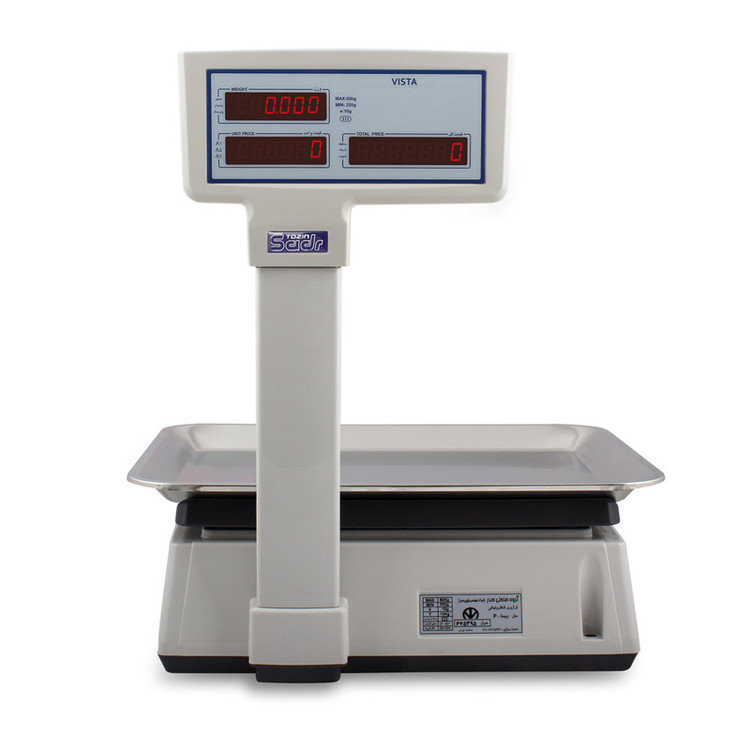 ترازو فروشگاهی توزین صدر مدل VISTA - P 35KG